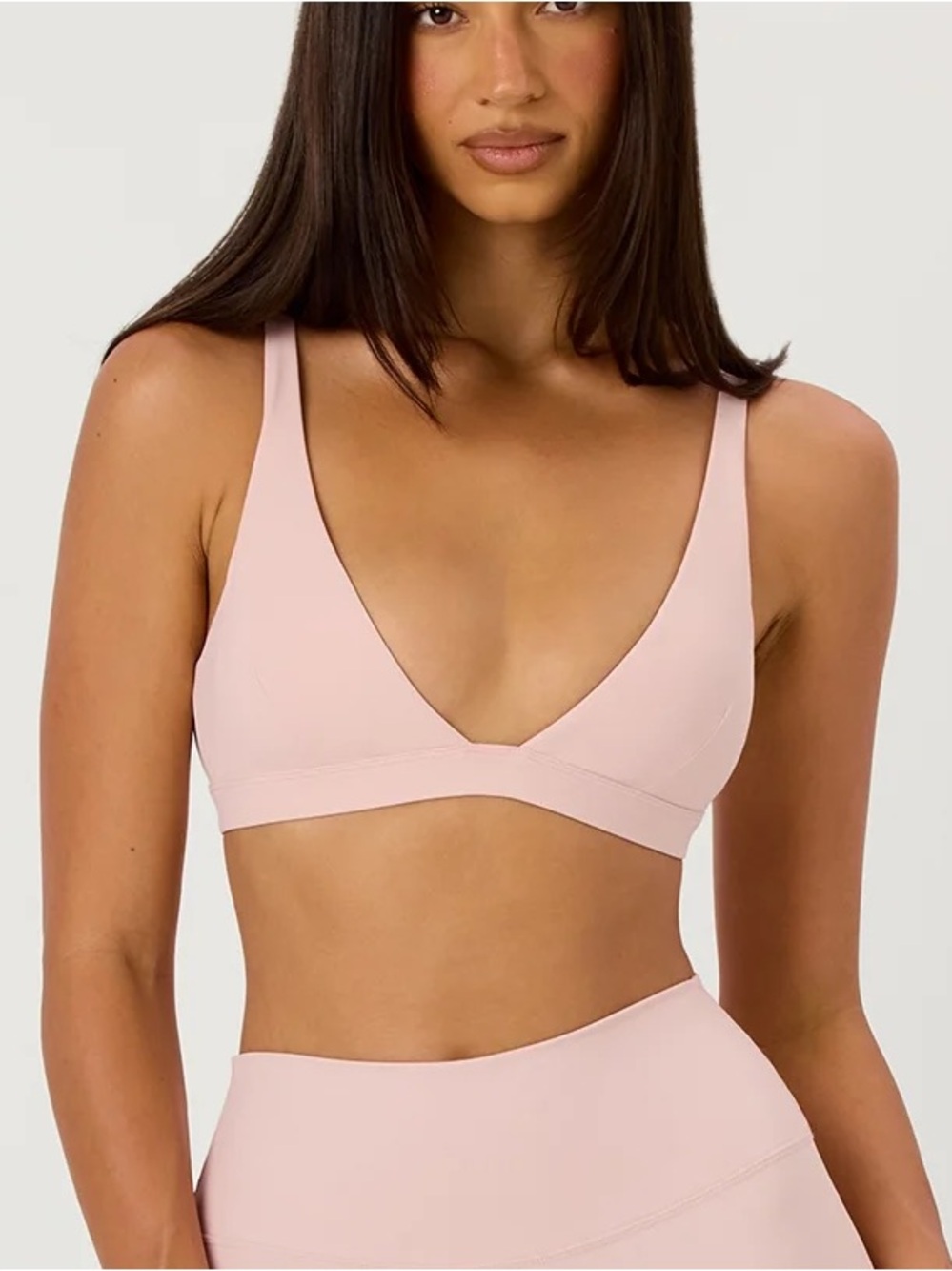 CSB Contour Crop Bralette Sports Bra in Blush